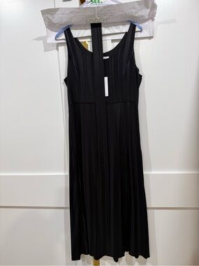 Equipment Black Sleeveless Midi Dress